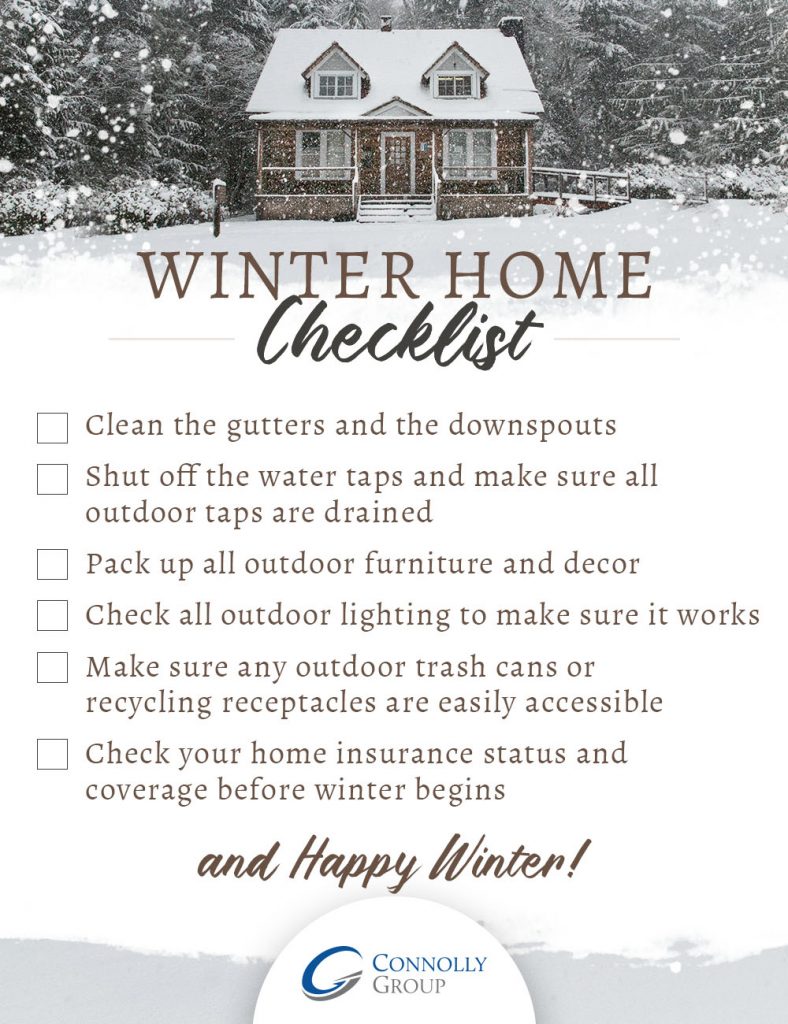 Is Your Home Winter Ready Download Our Checklist Connolly Group Benefits Insurance Expertise